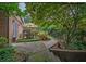 Landscaped backyard patio area with outdoor seating and lush greenery at 1261 Lavista Rd # N4, Atlanta, GA 30324