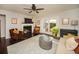 Relaxing living room with a fireplace, comfortable seating, and outdoor access at 1261 Lavista Rd # N4, Atlanta, GA 30324