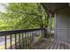 Comfortable balcony area overlooking lush greenery at 223 Tuxworth Cir, Decatur, GA 30033