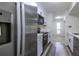 Elegant kitchen with stainless steel refrigerator and appliances at 223 Tuxworth Cir, Decatur, GA 30033