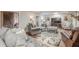 Comfortable basement area with a TV, fireplace, plush seating, and stylish decor for relaxation and entertainment at 9465 Grande Dr, Winston, GA 30187