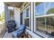 Relax on the balcony with a grill, comfortable seating and plenty of space at 834 S Columbia Dr, Decatur, GA 30030