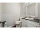 Cozy bathroom features marble vanity, hardwood floors, and classic fixtures at 2801 Holly Oaks Dr, Marietta, GA 30062