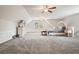 Spacious bedroom with neutral carpet, ceiling fans, large windows and decorative wainscoting at 2801 Holly Oaks Dr, Marietta, GA 30062