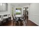 Bright dining area with natural light, hardwood floors, and a cozy breakfast nook at 2801 Holly Oaks Dr, Marietta, GA 30062