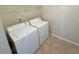 Laundry room with white washer and dryer units at 310 Bloomfield Ct, Roswell, GA 30075
