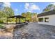 The backyard features a flagstone patio and gazebo at 2490 Turtle Ter, Grayson, GA 30017