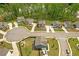 Aerial view showcasing well-manicured lawns and landscaping in a residential neighborhood at 571 Hancock Se Dr, Atlanta, GA 30354