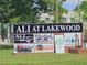 Eye-catching sign for Ali at Lakewood showcasing various community shops and events at 571 Hancock Se Dr, Atlanta, GA 30354