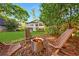 Inviting backyard featuring a fire pit and cozy Adirondack chairs, perfect for outdoor relaxation and entertaining at 893 E Rock Springs Ne Rd, Atlanta, GA 30306