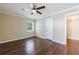 Bedroom featuring hard wood floors, a ceiling fan, and natural lighting at 101 Ardmore Nw Pl # 3, Atlanta, GA 30309