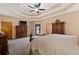 Large main bedroom featuring spacious layout, and private patio access at 7180 Westray Rd, Cumming, GA 30028
