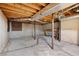 Unfinished basement featuring concrete floor, exposed ducts and pipes at 620 Shannon Green Sw Cir, Mableton, GA 30126