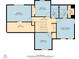 A home layout featuring bedrooms, bathrooms, walk-in closets, and a hall at 1914 Phillips Lake Blf, Lithonia, GA 30058