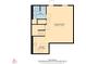 A home layout featuring a bathroom, recreation room, and wet bar at 1914 Phillips Lake Blf, Lithonia, GA 30058