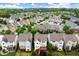 Aerial view of a well-maintained neighborhood with beautiful homes and landscaping at 7340 Jamestown Dr, Alpharetta, GA 30005