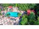 Beautiful aerial view of a home with a pool, gazebo, and ample outdoor space at 2230 Cammie Wages Rd, Dacula, GA 30019