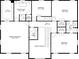Architectural floor plan of the second floor including the primary bedroom and three additional bedrooms at 2230 Cammie Wages Rd, Dacula, GA 30019