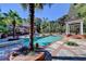A luxurious backyard oasis showcasing a large swimming pool and a gazebo at 2230 Cammie Wages Rd, Dacula, GA 30019