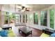 Bright sunroom with walls of windows, offering serene views and a relaxing atmosphere at 790 Thornberry Dr, Alpharetta, GA 30022