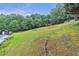 Estate backyard with mature trees plus a pool and outdoor recreation area for the whole Gathering at 143 Navajo Trl, Rydal, GA 30171