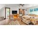 Spacious bedroom with a unique display shelving and hardwood floors at 143 Navajo Trl, Rydal, GA 30171