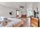 Spacious bedroom featuring stylish decor and hardwood floors at 143 Navajo Trl, Rydal, GA 30171