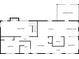 Detailed first floor plan showcasing the kitchen, living room, bedroom, and Gathering room layout at 143 Navajo Trl, Rydal, GA 30171