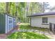 Spacious backyard featuring a storage shed and a well-maintained grassy area at 1992 Cascade Sw Rd, Atlanta, GA 30311