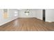 Bright living room with wood floors, recessed lighting and a ceiling fan at 1345 Sw Dodson Dr, Atlanta, GA 30311