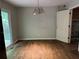 Spacious dining room with sliding doors to the outdoor deck and a view of the backyard at 2756 Del Ridge Dr, Douglasville, GA 30135