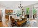 Open floor plan view of the kitchen, breakfast nook, and dining area, ideal for entertaining at 940 Kinghorn Nw Dr, Kennesaw, GA 30152