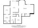 Detailed basement floor plan with recreation room, kitchenette, bedroom, and storage at 940 Kinghorn Nw Dr, Kennesaw, GA 30152