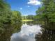 Scenic lake view, reflecting the sky and surrounding trees, creating a serene natural environment at 940 Kinghorn Nw Dr, Kennesaw, GA 30152