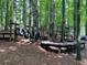 A unique outdoor space with seating and tire swing set amongst the trees at 1235 Westboro Sw Dr, Atlanta, GA 30310