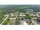 Aerial image of Holcomb's Crossing, highlighting the community's pool and surrounding green spaces at 238 Chads Ford Way, Roswell, GA 30076