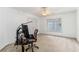 Bedroom with neutral carpet, closet, and a ceiling fan at 2651 Briarlake Ne Rd, Atlanta, GA 30345