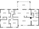 Detailed floor plan showcasing layout with bedrooms, bathrooms, kitchen, and living areas at 2738 Westchester Dr, Atlanta, GA 30344