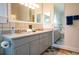 Bathroom with double vanity and tiled flooring at 959 Berne Se St, Atlanta, GA 30316