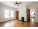 Bright living room with hardwood floors, fireplace, and ample natural light at 959 Berne Se St, Atlanta, GA 30316
