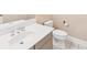Bathroom featuring a light vanity with ample counter space and a standard toilet at 5105 Jett Forest Trl, Atlanta, GA 30327