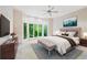 Serene main bedroom with a king bed, bay window, and sophisticated decor at 5105 Jett Forest Trl, Atlanta, GA 30327
