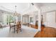 Inviting dining area featuring hardwood floors and recessed lighting at 1435 Harburn Ct, Cumming, GA 30041