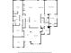 Floor plan of home showing layout of bedrooms, living room, kitchen, and dining area at 1435 Harburn Ct, Cumming, GA 30041