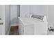 Laundry room with a modern washer and dryer at 980 Oakton Sw Dr, Marietta, GA 30060