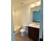 Bathroom with tile flooring, vanity with mirror, and bath tub with white tile at 4935 Bellehurst Ln, Cumming, GA 30040