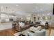 Spacious living room open to the kitchen and dining area offers seamless entertaining at 2871 Parkridge Ne, Brookhaven, GA 30319