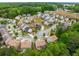Aerial view of a residential neighborhood with well-maintained homes, lush landscaping, and tree-lined streets at 4876 Briarcliff Dr, Sugar Hill, GA 30518