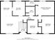 Detailed floor plan featuring kitchen, living room, dining area, and bedrooms at 1051 S Millard Way, Stone Mountain, GA 30088