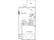 First floor plan featuring a two-car garage, kitchen, dining, Gathering room, pantry, powder room and porch at 192 Weldon Rd, Mcdonough, GA 30253